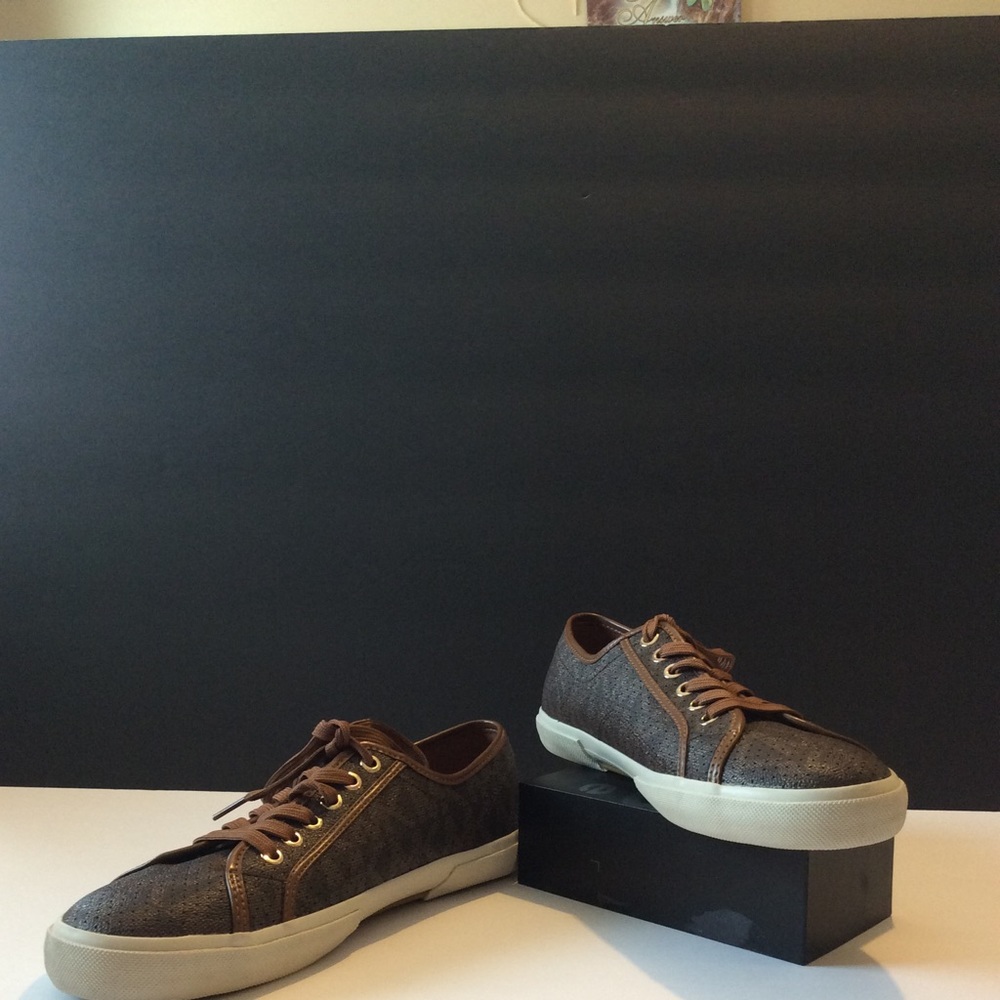 Michael kors monogram brown sneakers size 8.5